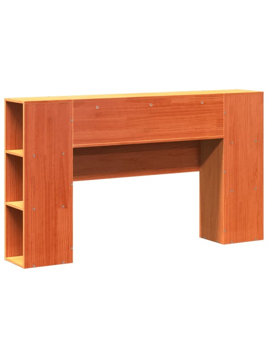 Čelo postele s úložným prostorem voskově hnědé 140 cm borovice