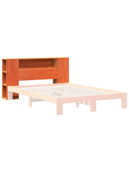 Čelo postele s úložným prostorem voskově hnědé 140 cm borovice