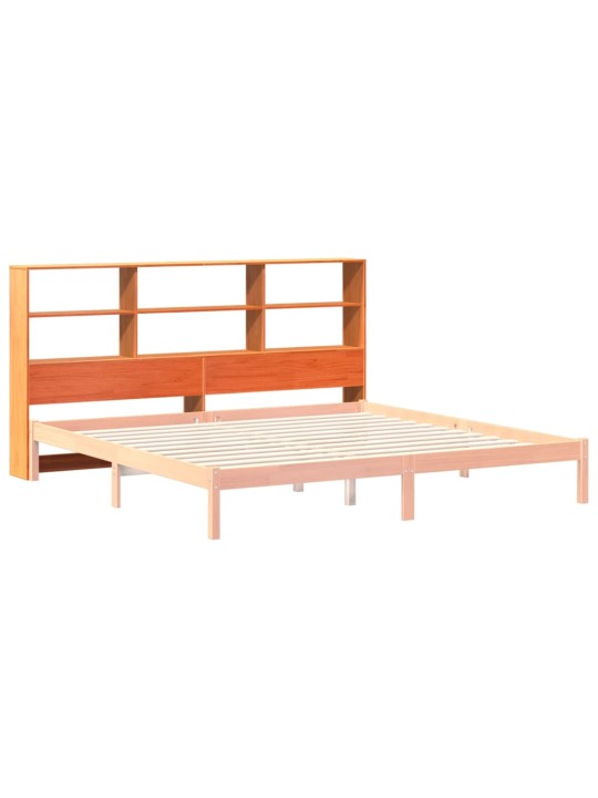 Čelo postele s úložným prostorem voskově hnědé 180 cm borovice