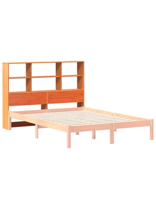 Čelo postele s úložným prostorem voskově hnědé 140 cm borovice