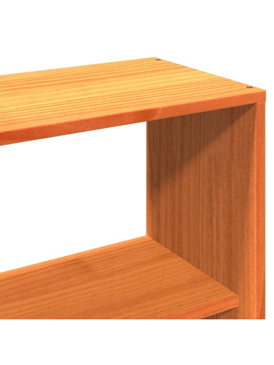 Čelo postele s úložným prostorem voskově hnědé 120 cm borovice