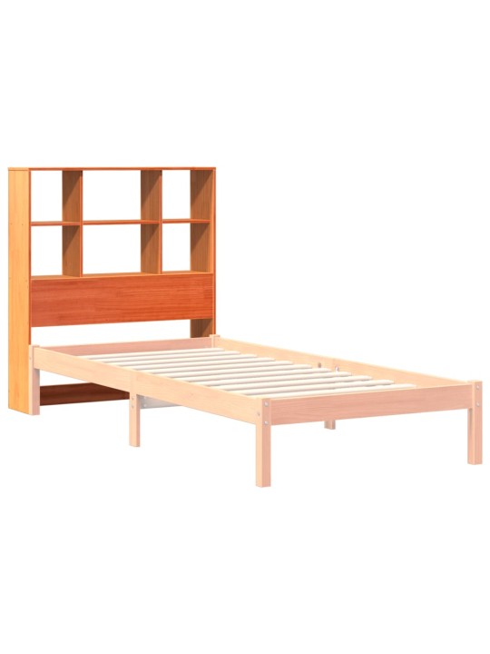 Čelo postele s úložným prostorem voskově hnědé 90 cm borovice