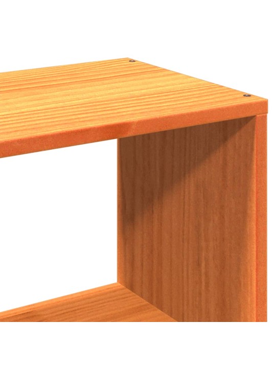 Čelo postele s úložným prostorem voskově hnědé 90 cm borovice