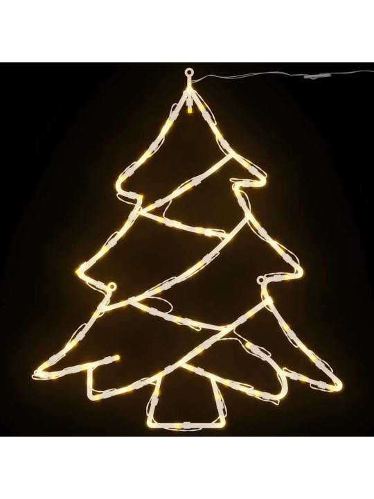 Vánoční osvětlení vánoční stromek silueta 2ks 35 led teplá bílá