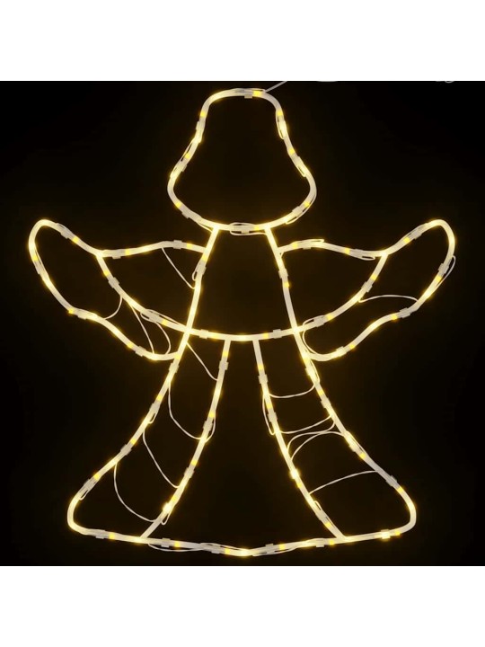 Vánoční osvětlení angel silhouette 2 ks 50 led teplá bílá