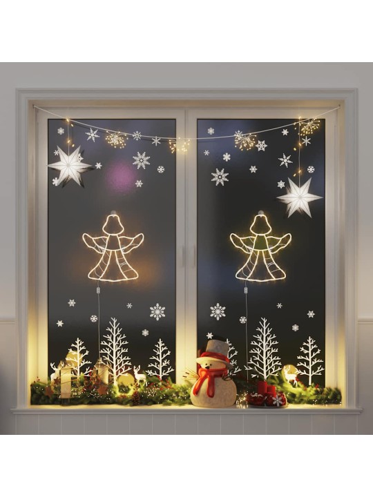 Vánoční osvětlení angel silhouette 2 ks 50 led teplá bílá