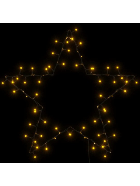 Vánoční osvětlení hvězda silueta 80 led teplá bílá