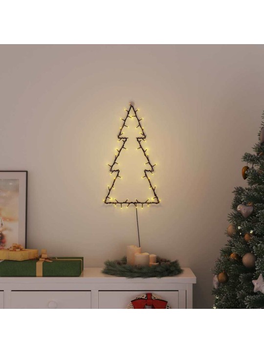 Vánoční osvětlení vánoční stromek silueta 80 led teplá bílá