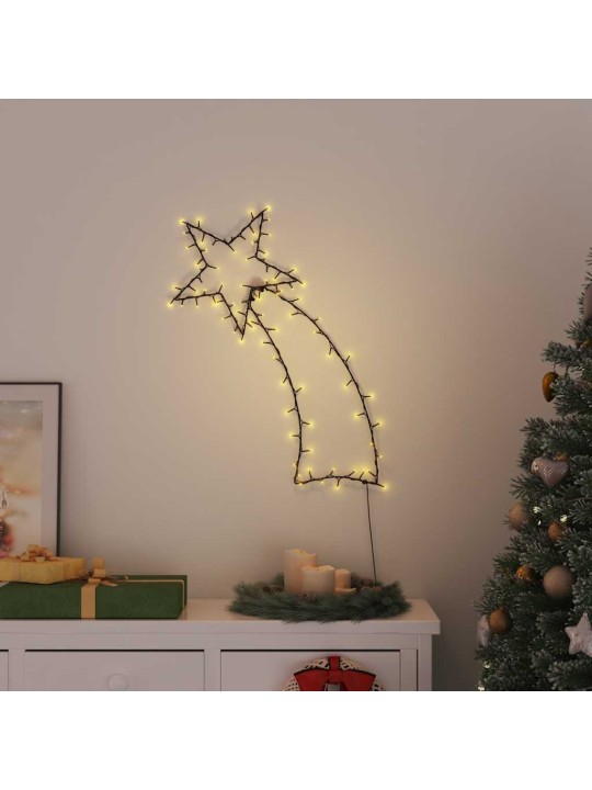 Vánoční osvětlení padající hvězdy silhouette 115 LED bílá