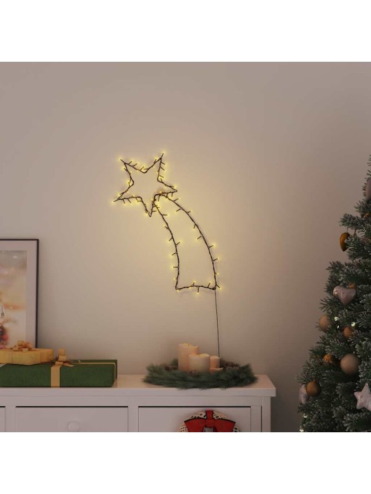 Vánoční osvětlení padající hvězdy silhouette 80 led bílá