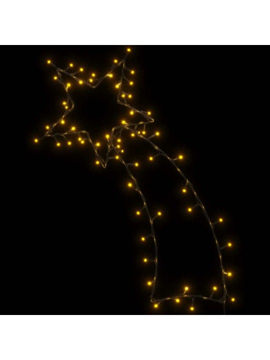 Vánoční osvětlení padající hvězdy silhouette 80 led bílá
