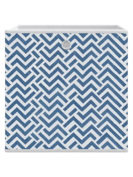 Skládací úložné boxy 4 ks modré 32x32x32 cm netkaná textilie