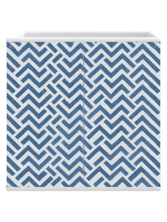 Skládací úložné boxy 10 ks modré 32x32x32 cm netkaná textilie