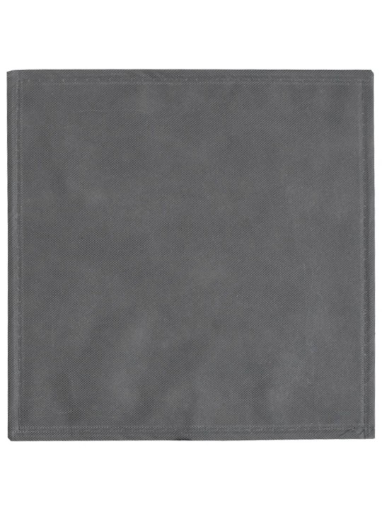 Skládací úložné boxy 10 ks šedé 32x32x32 cm netkaná textilie