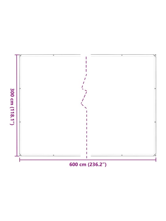 Kryt na rostliny s oky 3x6 m polyethylen
