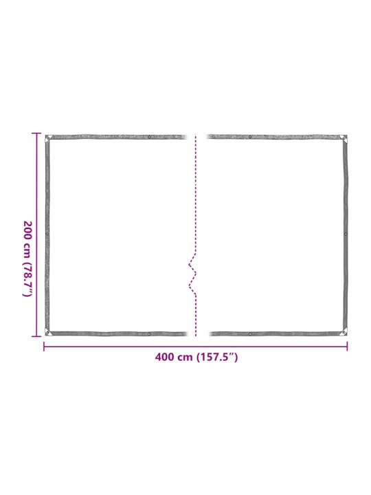Kryt na rostliny s oky 2x4 m polyethylen