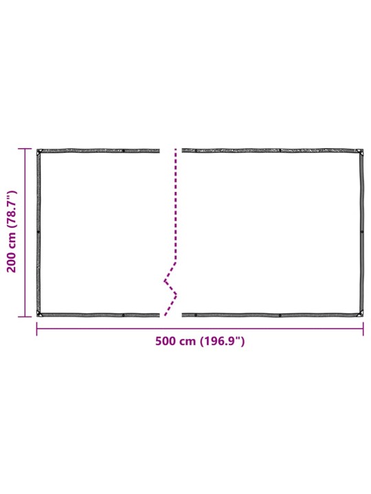 Kryt na rostliny s oky 2x5 m polyethylen