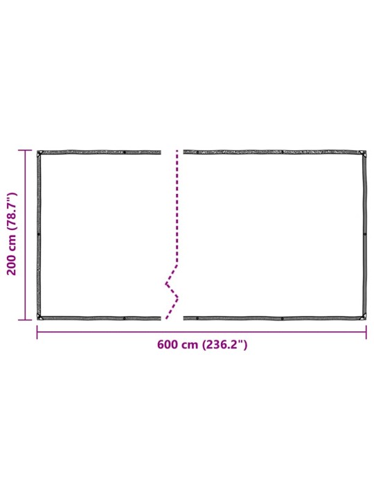 Kryt na rostliny s oky 2x6 m polyethylen