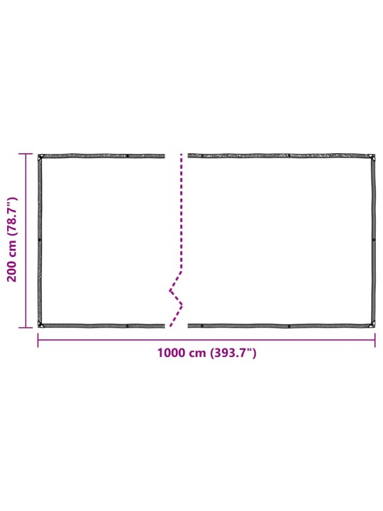 Kryt na rostliny s oky 2x10 m polyethylen