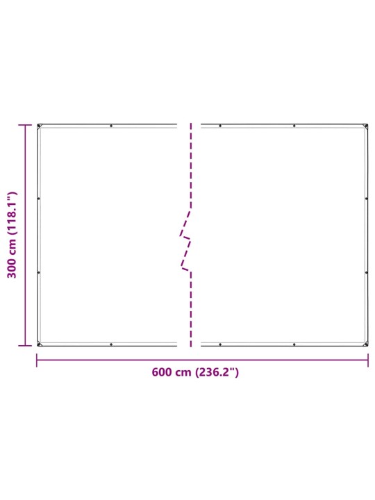 Kryt na rostliny s oky 3x6 m pvc