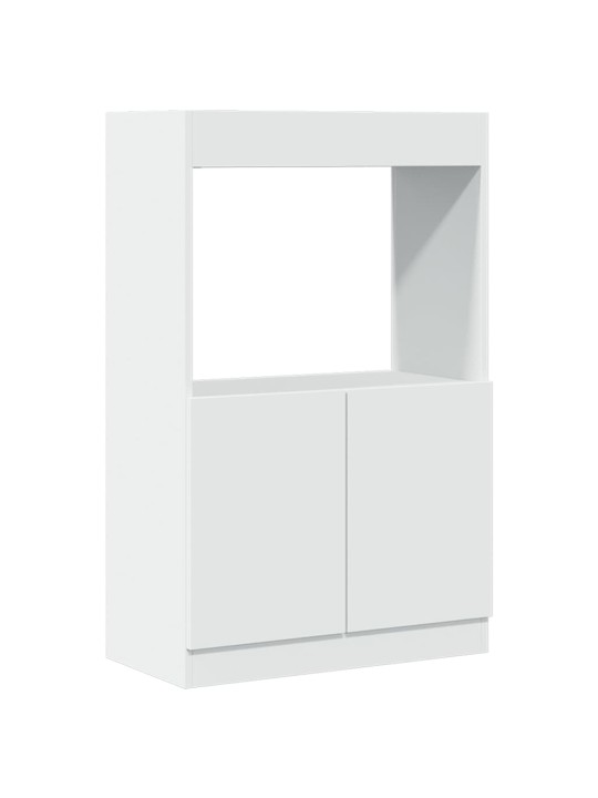 Skříň highboard bílá 63 x 33 x 100 cm kompozitní dřevo