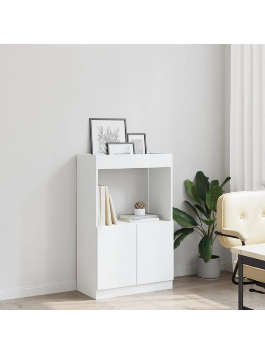 Skříň highboard bílá 63 x 33 x 100 cm kompozitní dřevo