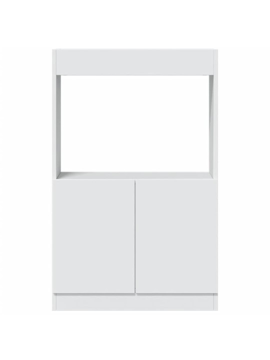 Skříň highboard bílá 63 x 33 x 100 cm kompozitní dřevo