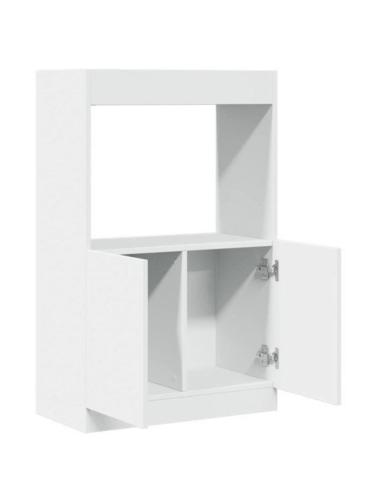 Skříň highboard bílá 63 x 33 x 100 cm kompozitní dřevo