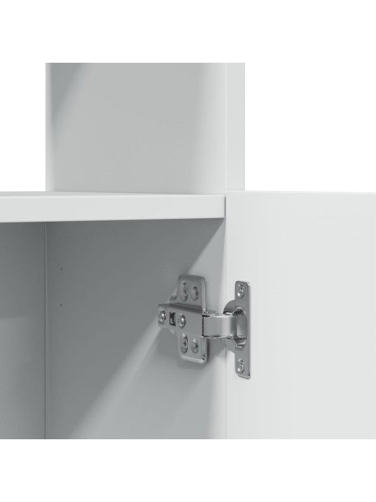 Skříň highboard bílá 63 x 33 x 100 cm kompozitní dřevo