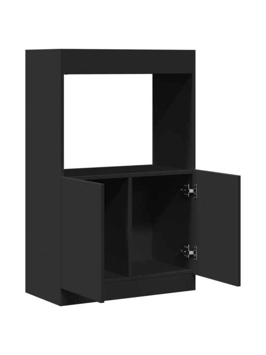 Skříň highboard černá 63 x 33 x 100 cm kompozitní dřevo