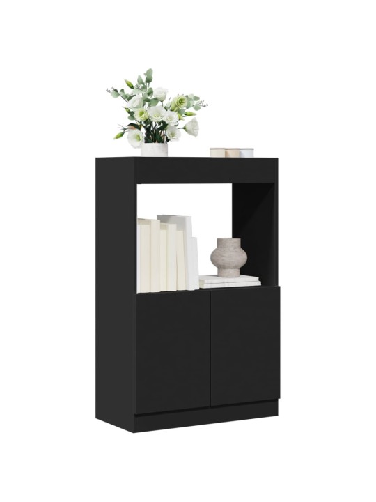 Skříň highboard černá 63 x 33 x 100 cm kompozitní dřevo