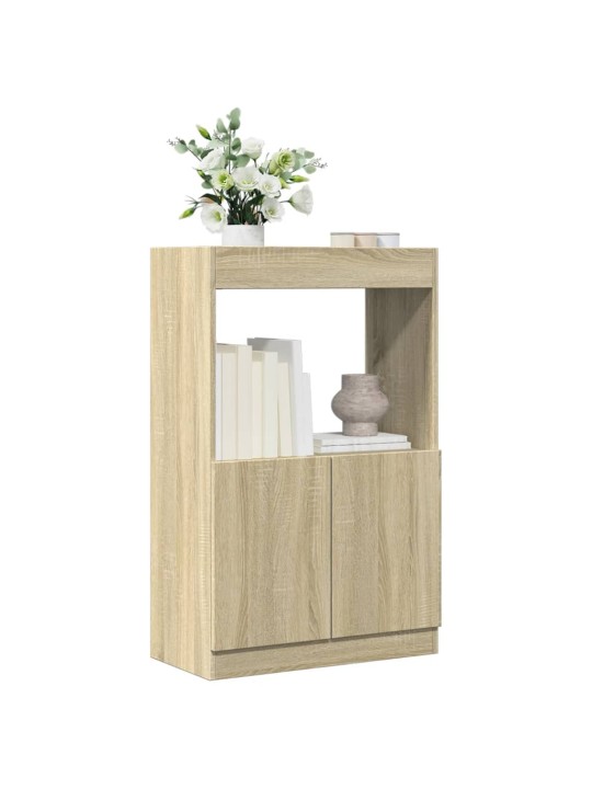Skříň highboard dub sonoma 63 x 33 x 100 cm kompozitní dřevo