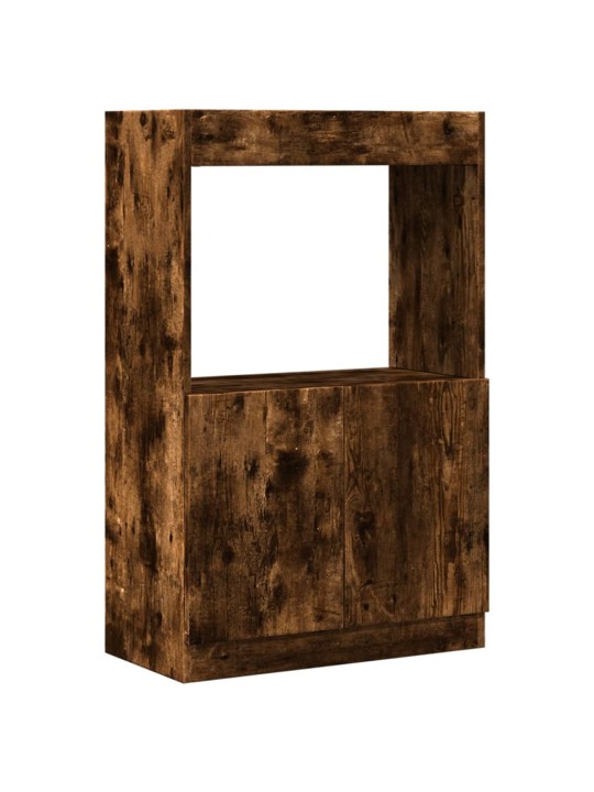 Skříň highboard kouřový dub 63 x 33 x 100 cm kompozitní dřevo