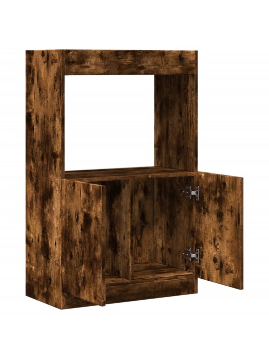 Skříň highboard kouřový dub 63 x 33 x 100 cm kompozitní dřevo