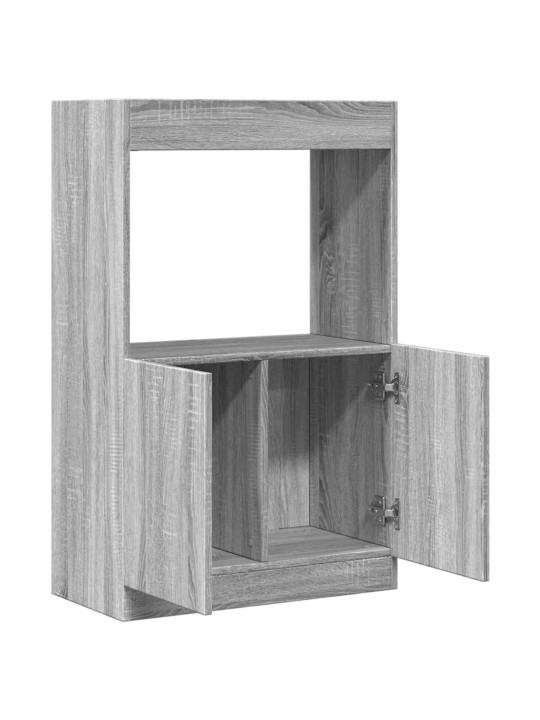 Skříň highboard šedá sonoma 63 x 33 x 100 cm kompozitní dřevo