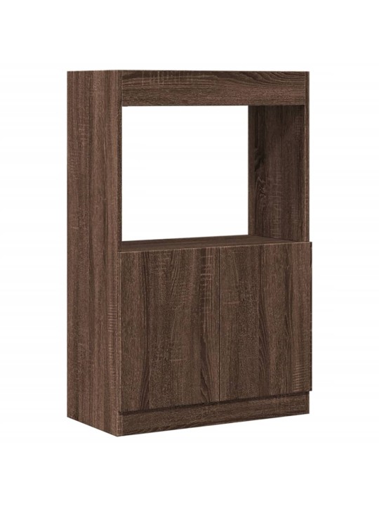 Skříň highboard hnědý dub 63 x 33 x 100 cm kompozitní dřevo
