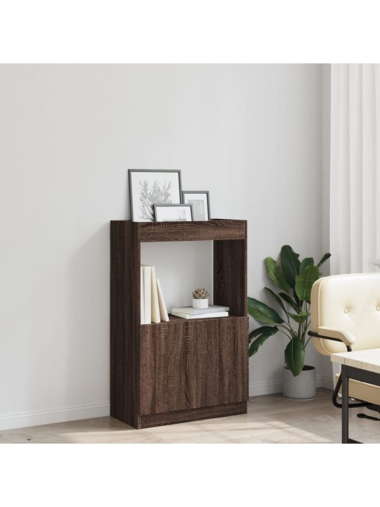 Skříň highboard hnědý dub 63 x 33 x 100 cm kompozitní dřevo