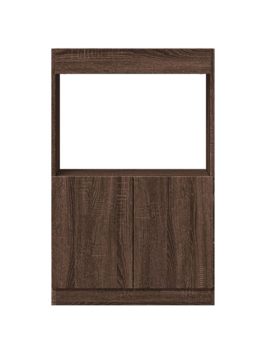 Skříň highboard hnědý dub 63 x 33 x 100 cm kompozitní dřevo