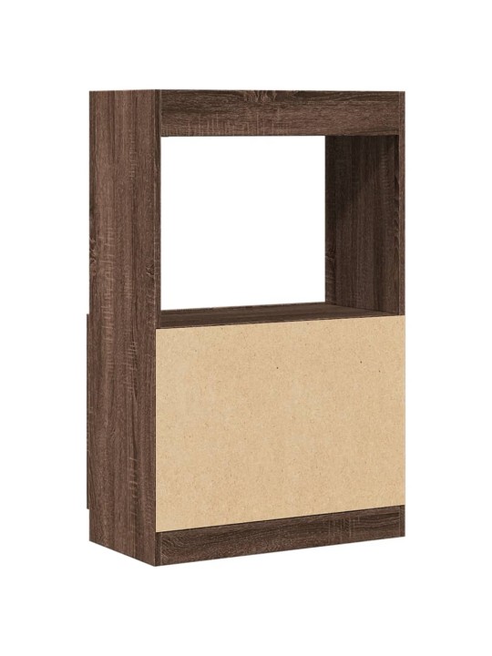 Skříň highboard hnědý dub 63 x 33 x 100 cm kompozitní dřevo