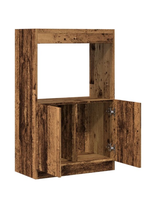 Skříň highboard old wood 63 x 33 x 100 cm kompozitní dřevo