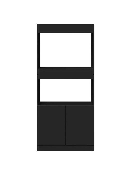 Skříň highboard černá 63 x 33 x 140 cm kompozitní dřevo
