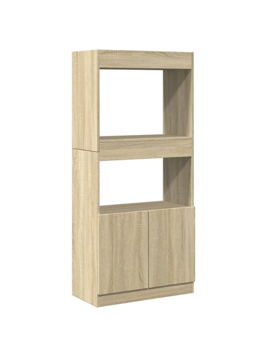 Skříň highboard dub sonoma 63 x 33 x 140 cm kompozitní dřevo