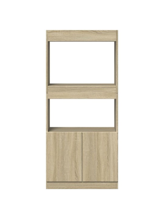 Skříň highboard dub sonoma 63 x 33 x 140 cm kompozitní dřevo