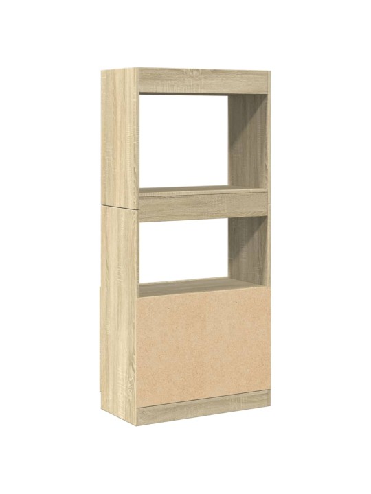 Skříň highboard dub sonoma 63 x 33 x 140 cm kompozitní dřevo