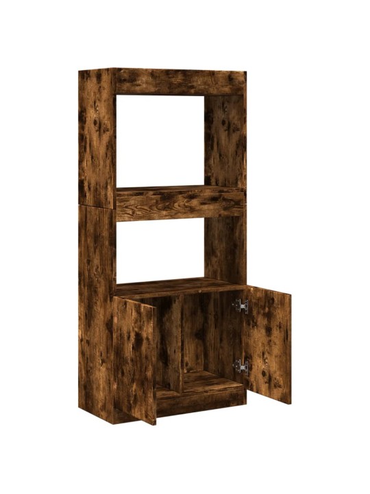 Skříň highboard kouřový dub 63 x 33 x 140 cm kompozitní dřevo