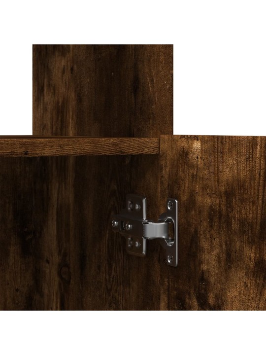 Skříň highboard kouřový dub 63 x 33 x 140 cm kompozitní dřevo