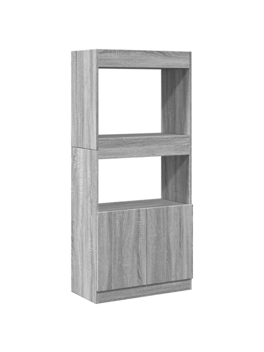 Skříň highboard šedá sonoma 63 x 33 x 140 cm kompozitní dřevo
