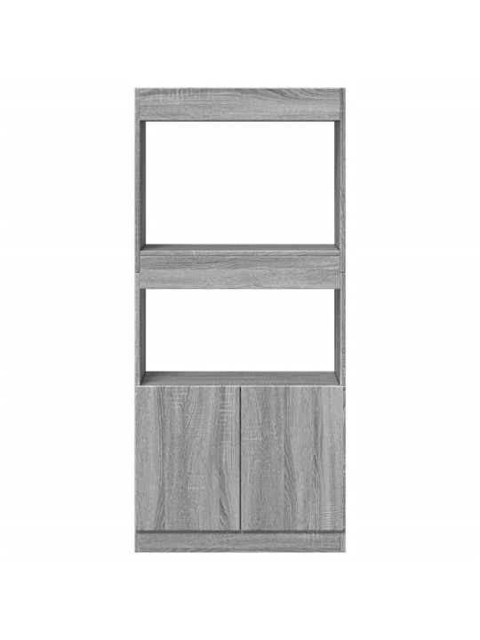 Skříň highboard šedá sonoma 63 x 33 x 140 cm kompozitní dřevo