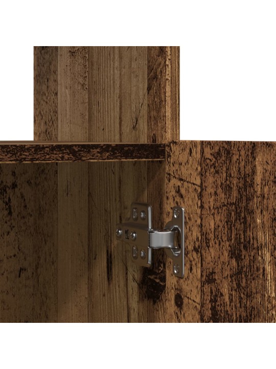 Skříň highboard old wood 63 x 33 x 140 cm kompozitní dřevo