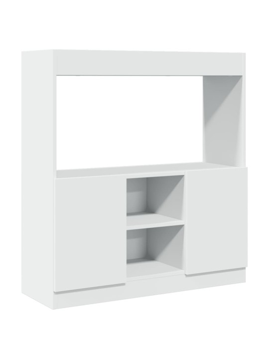 Skříň highboard bílá 92 x 33 x 100 cm kompozitní dřevo